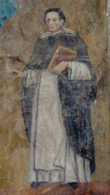 Dettaglio affresco: Santo